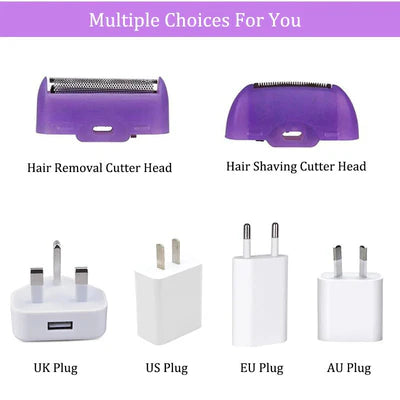 NoorElla™Purple Epilator – آلة إزالة الشعر البنفسجية